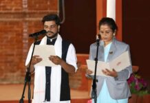 नवनियुक्त मन्त्रीहरुले राष्ट्रपति पौडेलबाट लिए पद गोपनीयताको शपथ:-