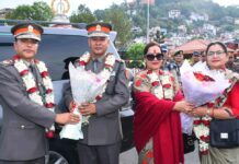 सशस्त्र प्रहरीको कमान्ड नारायण पाैडेललाई, सुम्पिँदै राजु अर्याल भए बिदा:-