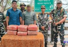 भारतिय एसएसबीद्वारा ३२ केजी गाँजासहित पिन्टु कुमार पक्राउ:-