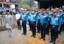 प्रहरी निरीक्षक इन्स्पेक्टर अभय लामाको अन्तिम विदाइमा गृहमन्त्री सहभागी:-