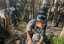 छपकैयामा सशस्त्र प्रहरीको छापा,भुस र पलङमुनिबाटअवैध,कपडा बरामद